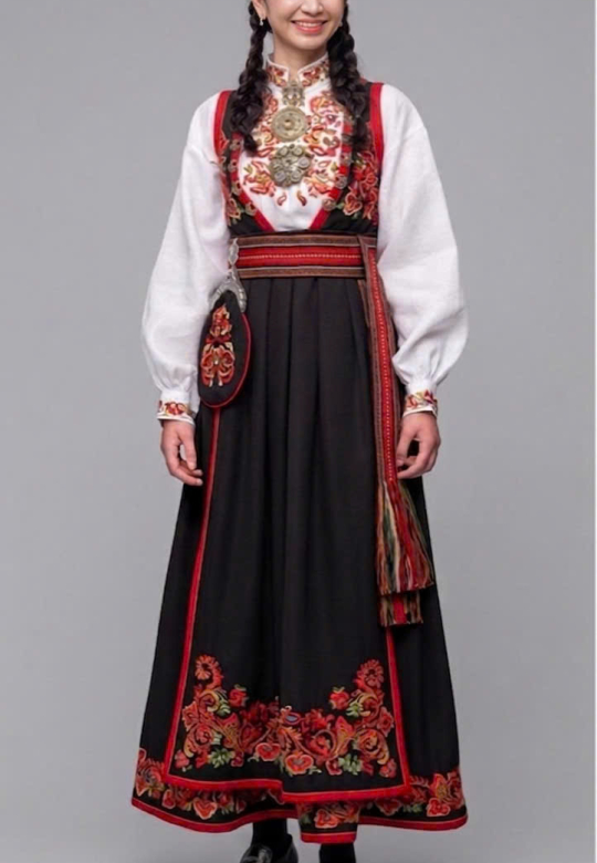 Bunad hand embroidered